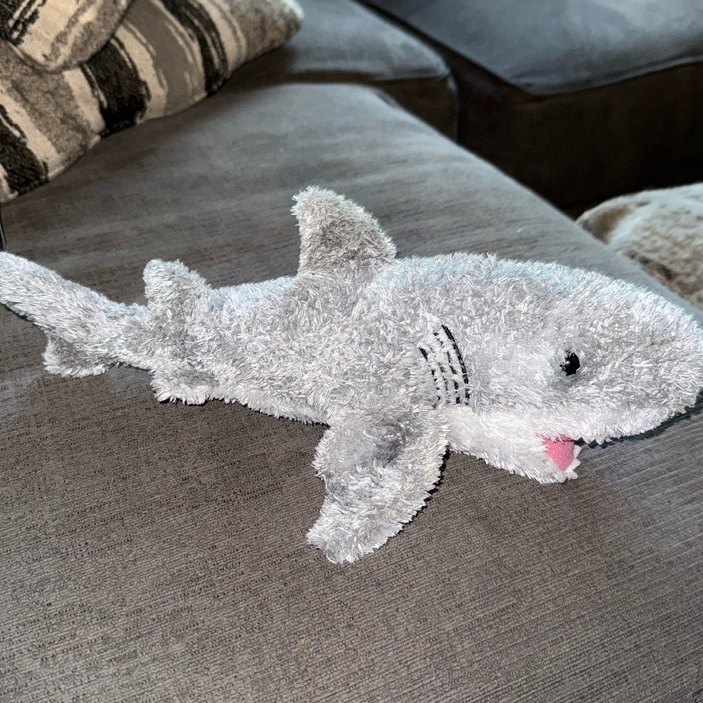 Aurora World Gray Shark Plush Toy Stuffed Animal 12" Soft Ocean